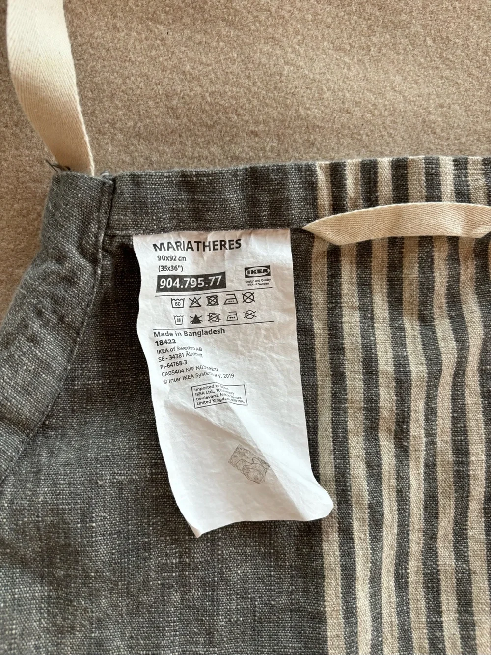 Scandinavian Linen and Cotton Apron